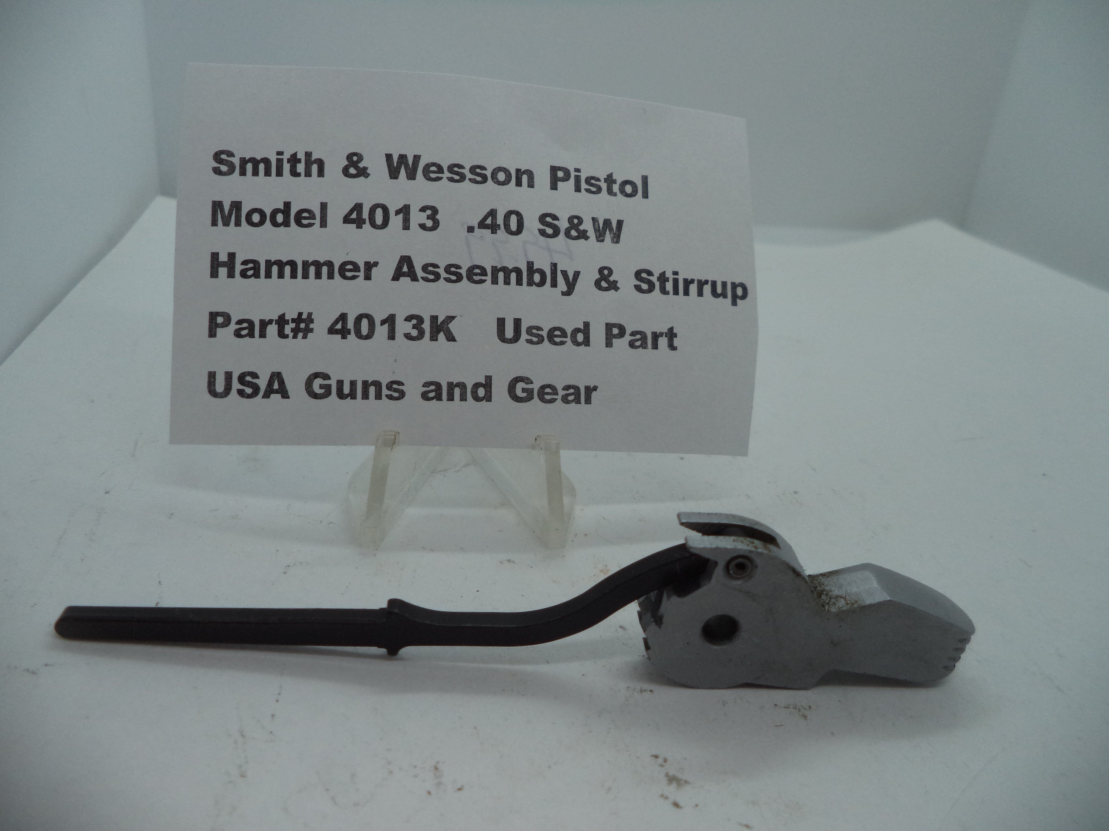 4013K Smith & Wesson Model 4013  .40 S&W  Hammer Assembly & Stirrup Used