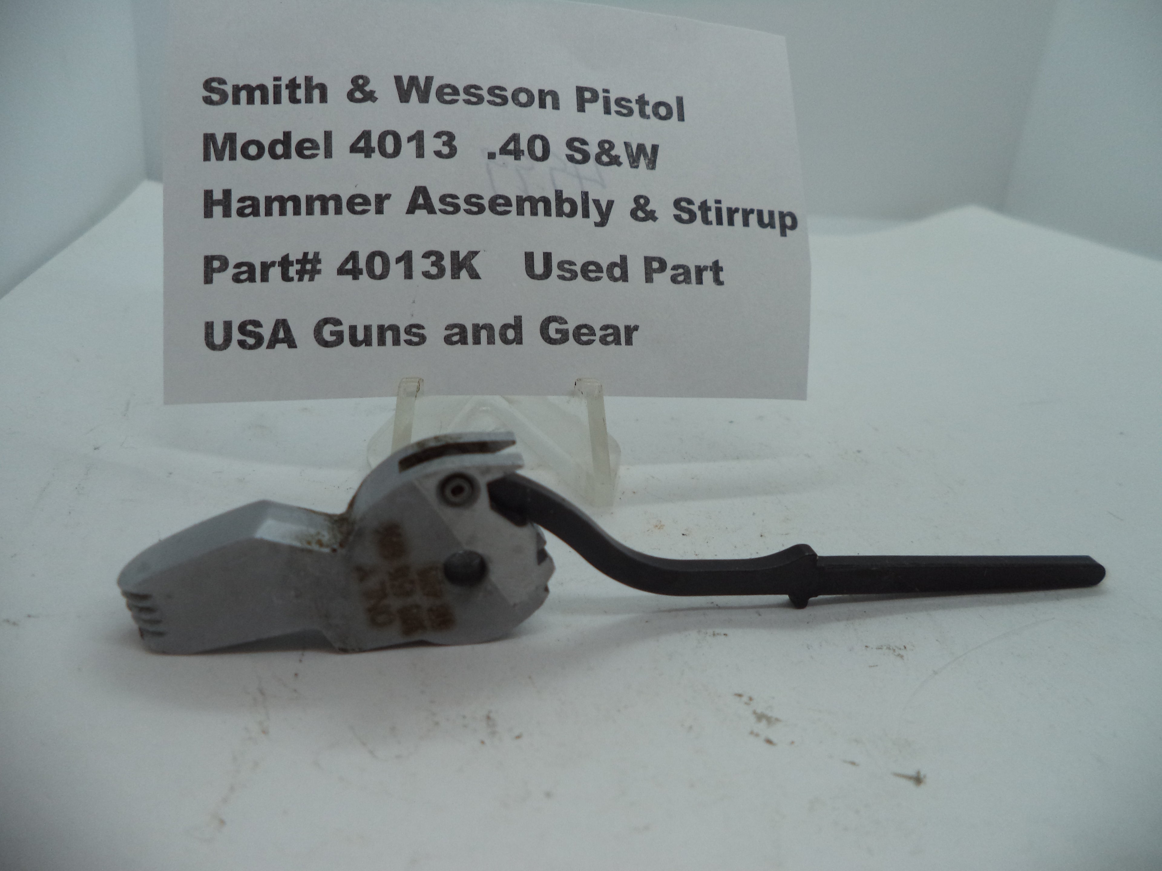 4013K Smith & Wesson Model 4013  .40 S&W  Hammer Assembly & Stirrup Used
