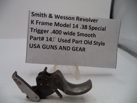 S&W K Frame Model 14 Trigger .400" Wide Smooth .38 Special 14I