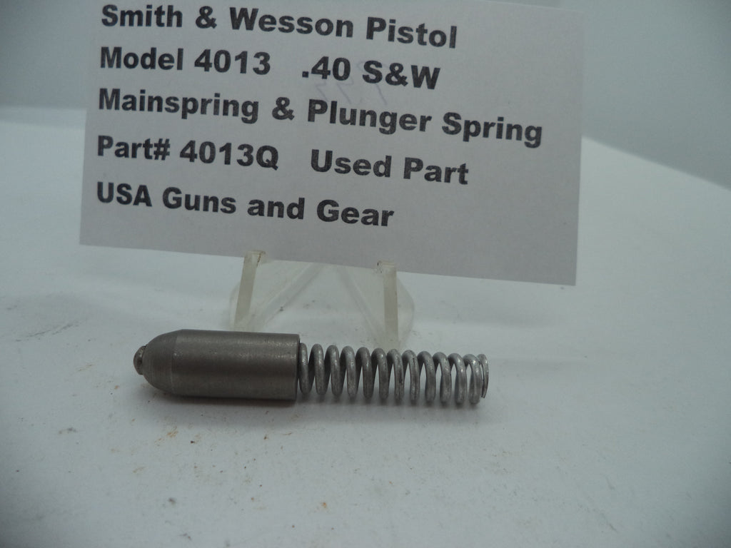 4013Q Smith & Wesson Model 4013  .40 S&W Mainspring & Plunger Spring Used