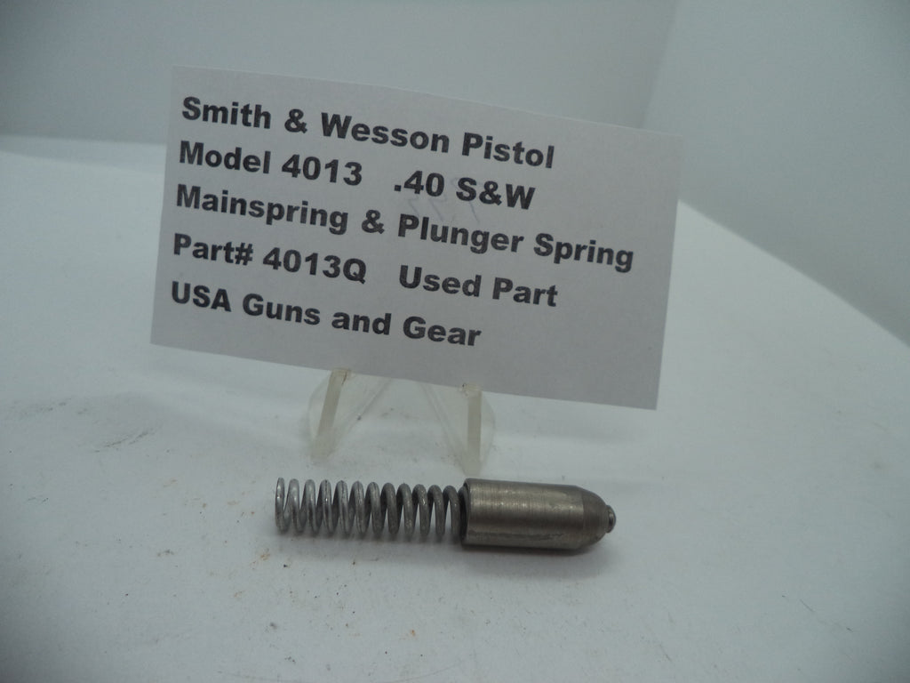 4013Q Smith & Wesson Model 4013  .40 S&W Mainspring & Plunger Spring Used