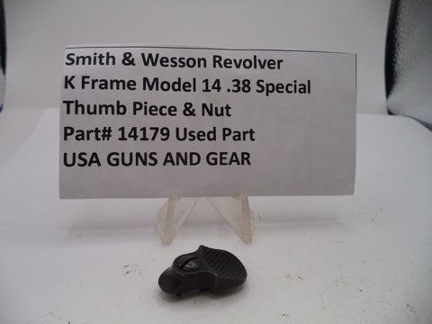 S&W K Frame Model 14 Thumb Piece & Nut .38 Special 14179