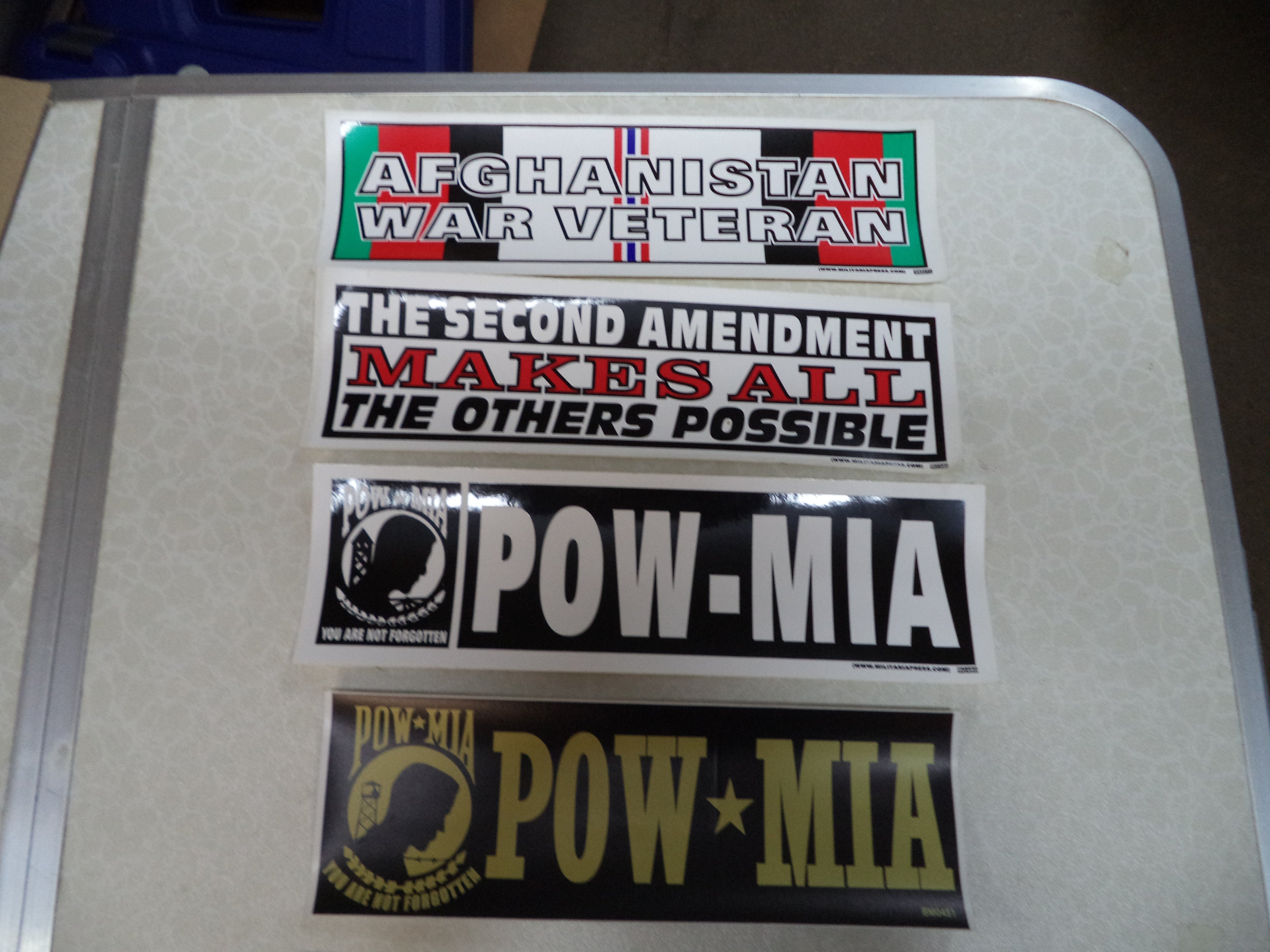 Military Bumper Stickers 69-Pack - POW MIA, Airborne, Vietnam, Afghanistan
