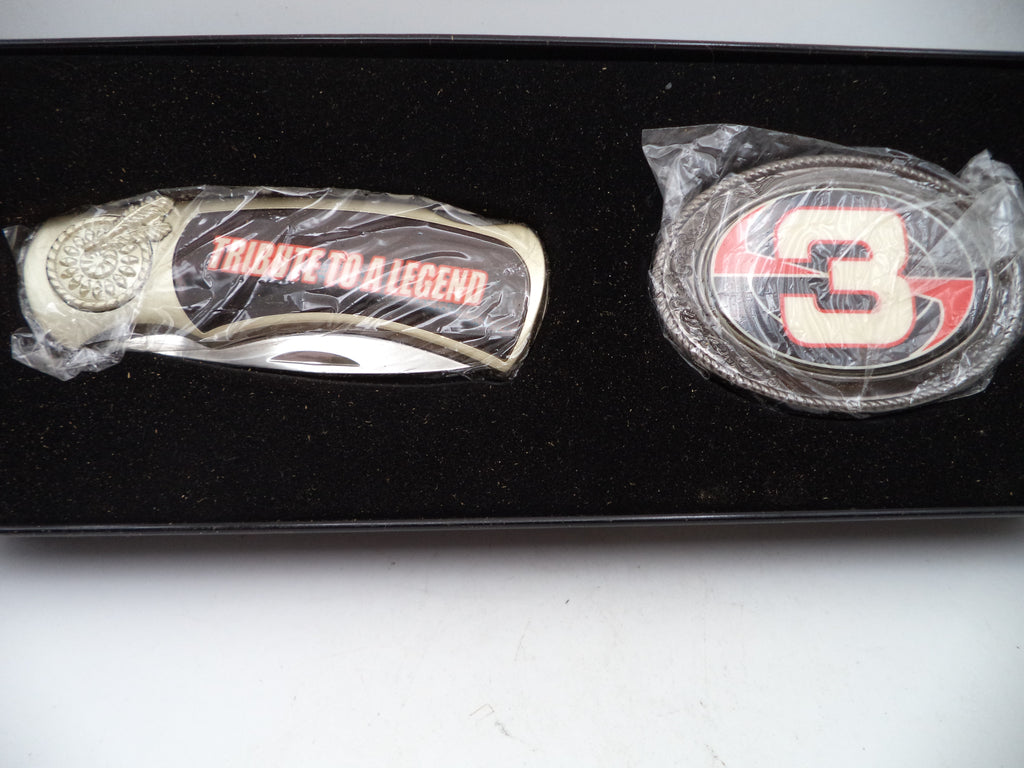 Dale Earnhardt Sr., Knife & Belt Buckle New 003