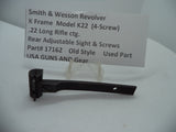 17162 S&W K Frame Model K22 (4-Screw) Rear Adjustable Sight & Screws .22 Long Rifle