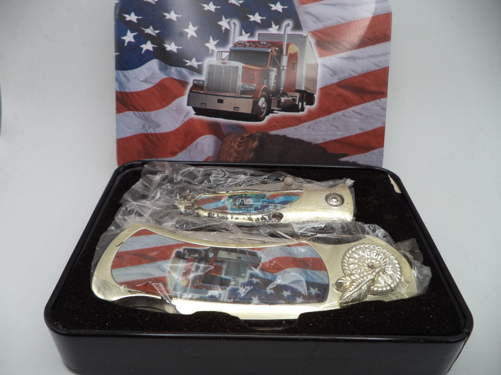 American Trucker Knife Set New 0014