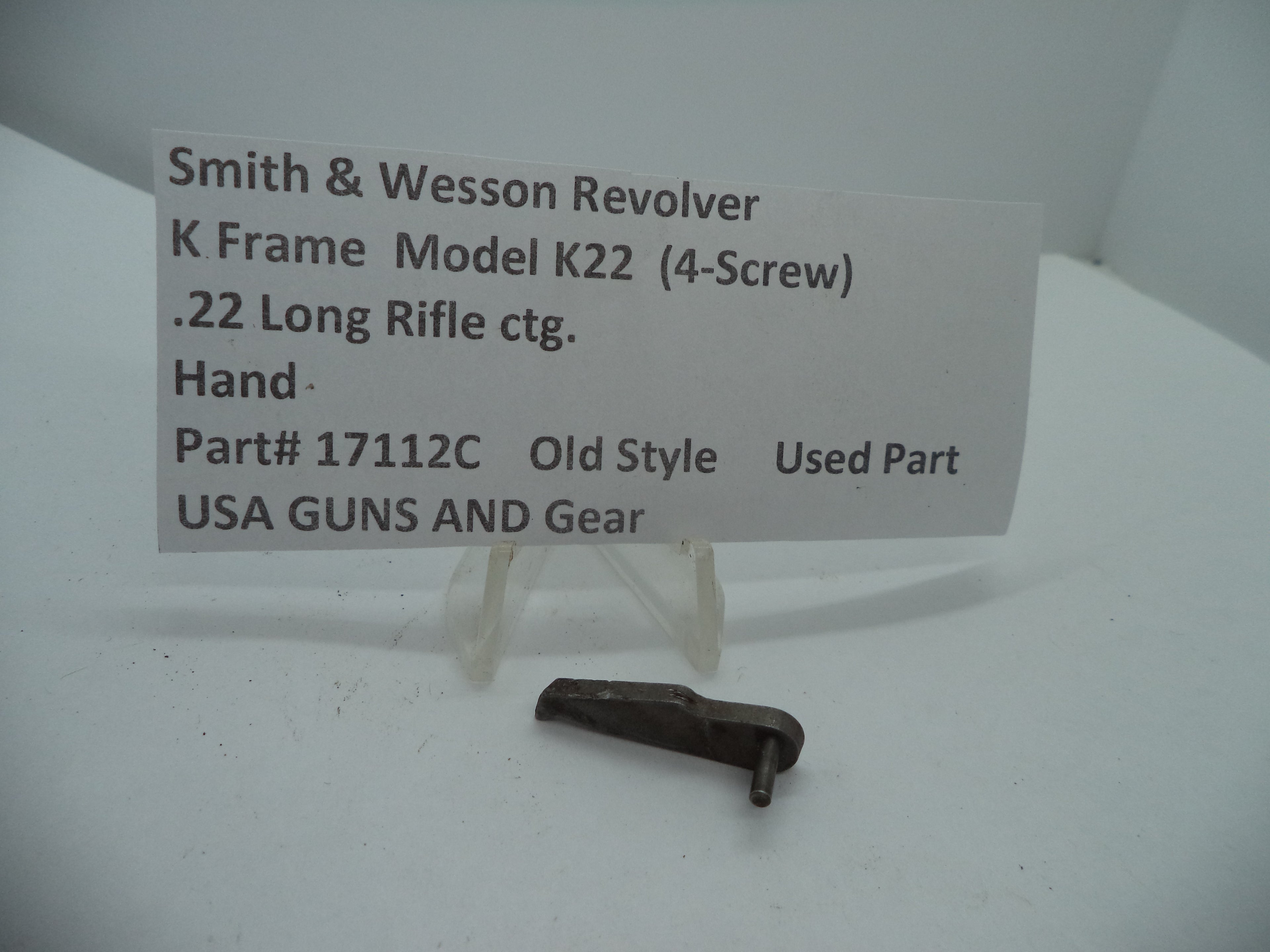 17112C Smith & Wesson K Frame Model K22 (4-Screw) Hand .22 Long Rifle