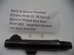 1021 S&W Revolver K Frame Model 10  4" Barrel Pinned.38 Special Used