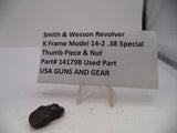 S&W K Frame Revolver Model 14-2 Thumb Piece & Nut Blue .38 Special 14179B