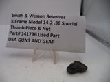 S&W K Frame Revolver Model 14-2 Thumb Piece & Nut Blue .38 Special 14179B