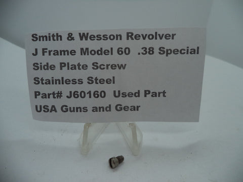 J60160 Smith & Wesson Revolver J Frame Model 60 Side Plate Screw Used .38 Special
