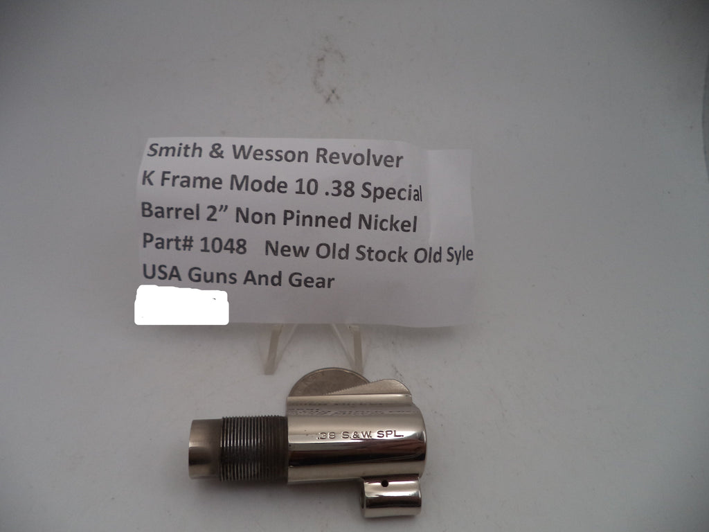 Smith & Wesson Revolver K Frame Model 10 2" Barrel Non Pinned .38 Special Used 1048