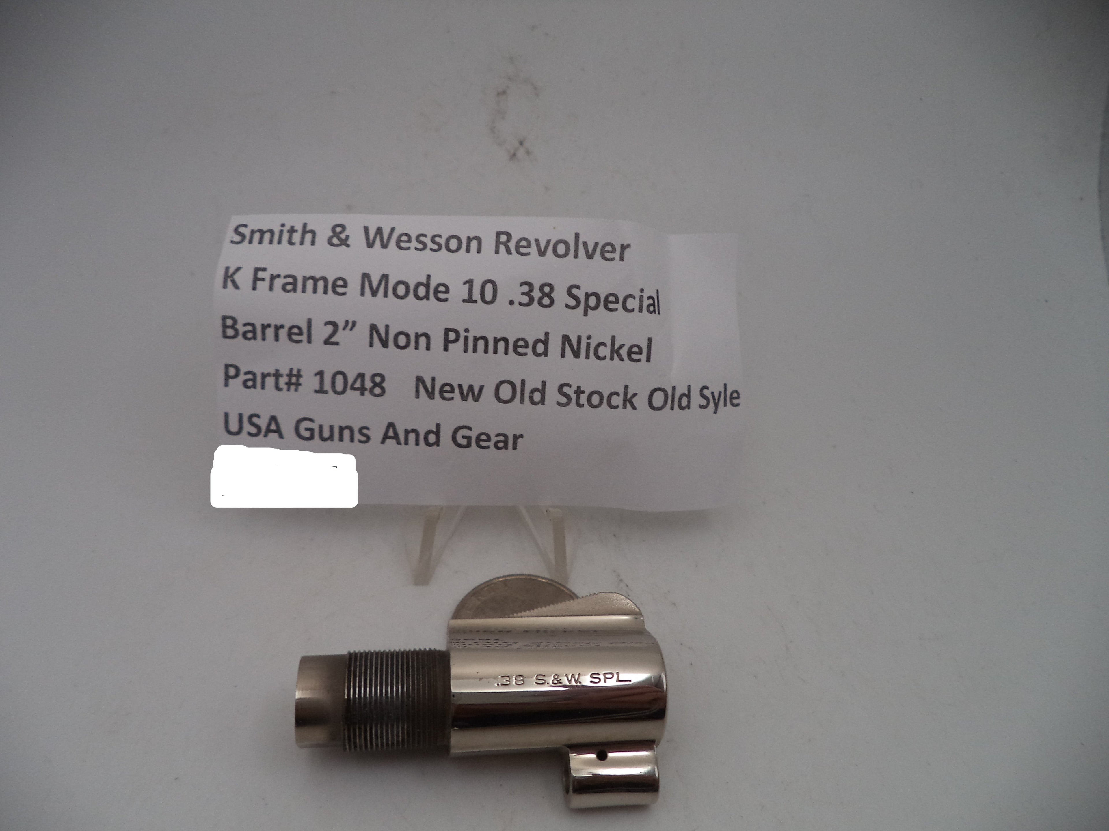 Smith & Wesson Revolver K Frame Model 10 2" Barrel Non Pinned .38 Special Used 1048