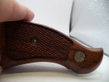 S&W K & L Frame Vintage Wood Grips & Screw Square Butt Only A1