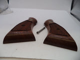 S&W K & L Frame Vintage Wood Grips & Screw Square Butt Only A1