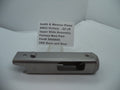 Smith & Wesson SW22 Victory Upper Slide Assembly for .22 LR pistol, silver finish, displayed on a white background with product information sign.