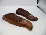 S&W K & L Frame Vintage Wood Grips & Screw Square Butt Only A4