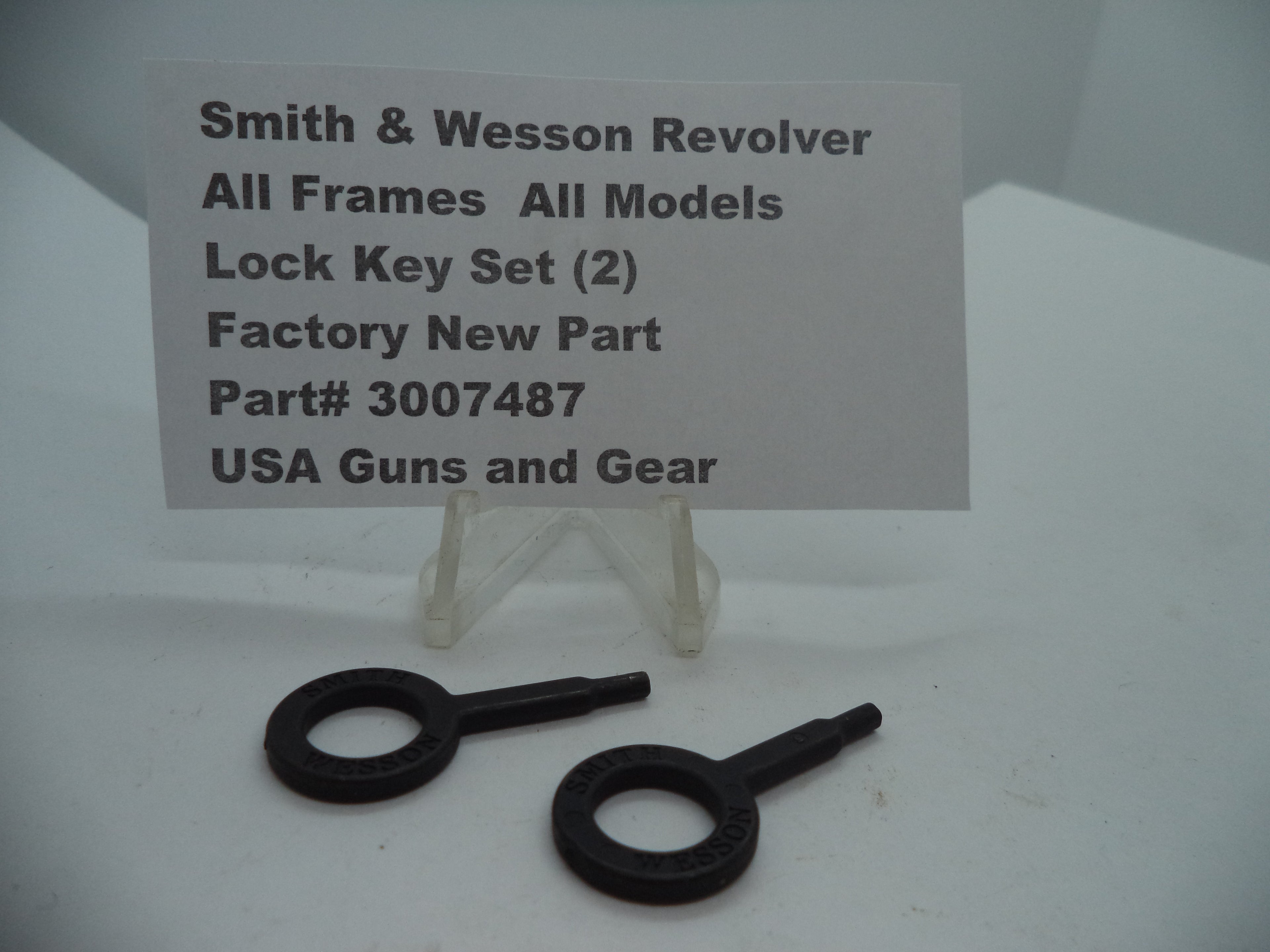 S&W Revolver Lock Key Set J K L N X Z Frame All Models - 3007487