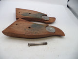 S&W K & L Frame Vintage Wood Grips & Screw Square Butt Only A5