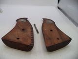 S&W K & L Frame Vintage Wood Grips & Screw Square Butt Only A6