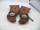 S&W K & L Frame Vintage Wood Grips & Screw Square Butt Only A6