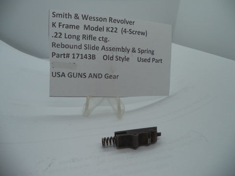 17143B Smith & Wesson K Frame Model K22 (4-Screw) Rebound Slide & Spring .22 Long Rifle ctg.