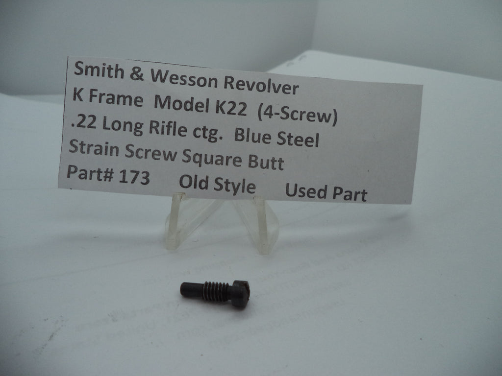 173 S&W K Frame Model K22 (4-Screw)Strain Screw Square Butt  .22 Long Rifle ctg.