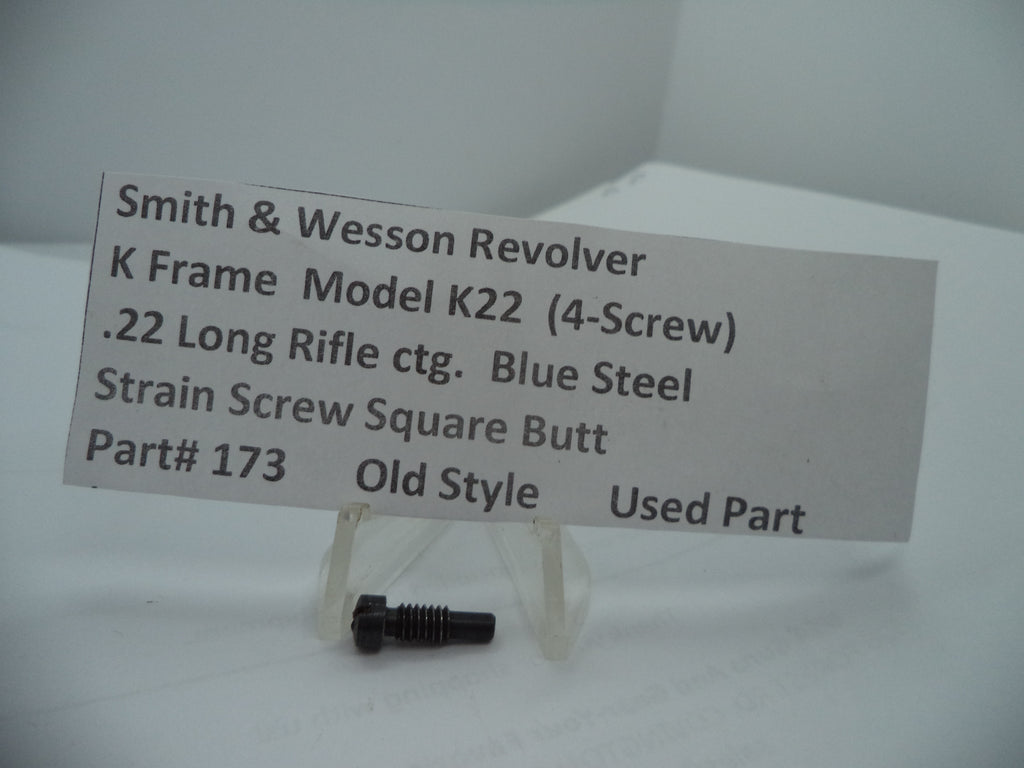 173 S&W K Frame Model K22 (4-Screw)Strain Screw Square Butt  .22 Long Rifle ctg.