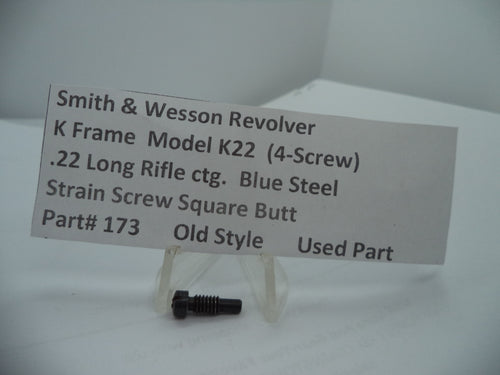 173 S&W K Frame Model K22 (4-Screw)Strain Screw Square Butt  .22 Long Rifle ctg.
