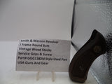 S&W J Frame Vintage Wood Grips & Screw Round Butt only Used Part GGG13A
