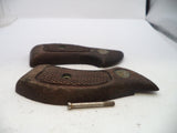 S&W J Frame Vintage Wood Grips & Screw Round Butt only Used Part GGG13A