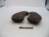 S&W J Frame Vintage Wood Grips & Screw Round Butt only Used Part GGG13A