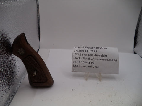 S&W J Frame Model  43 .22/.32 Kit Airweight Pistol Grips .22 LR 168-43-PA