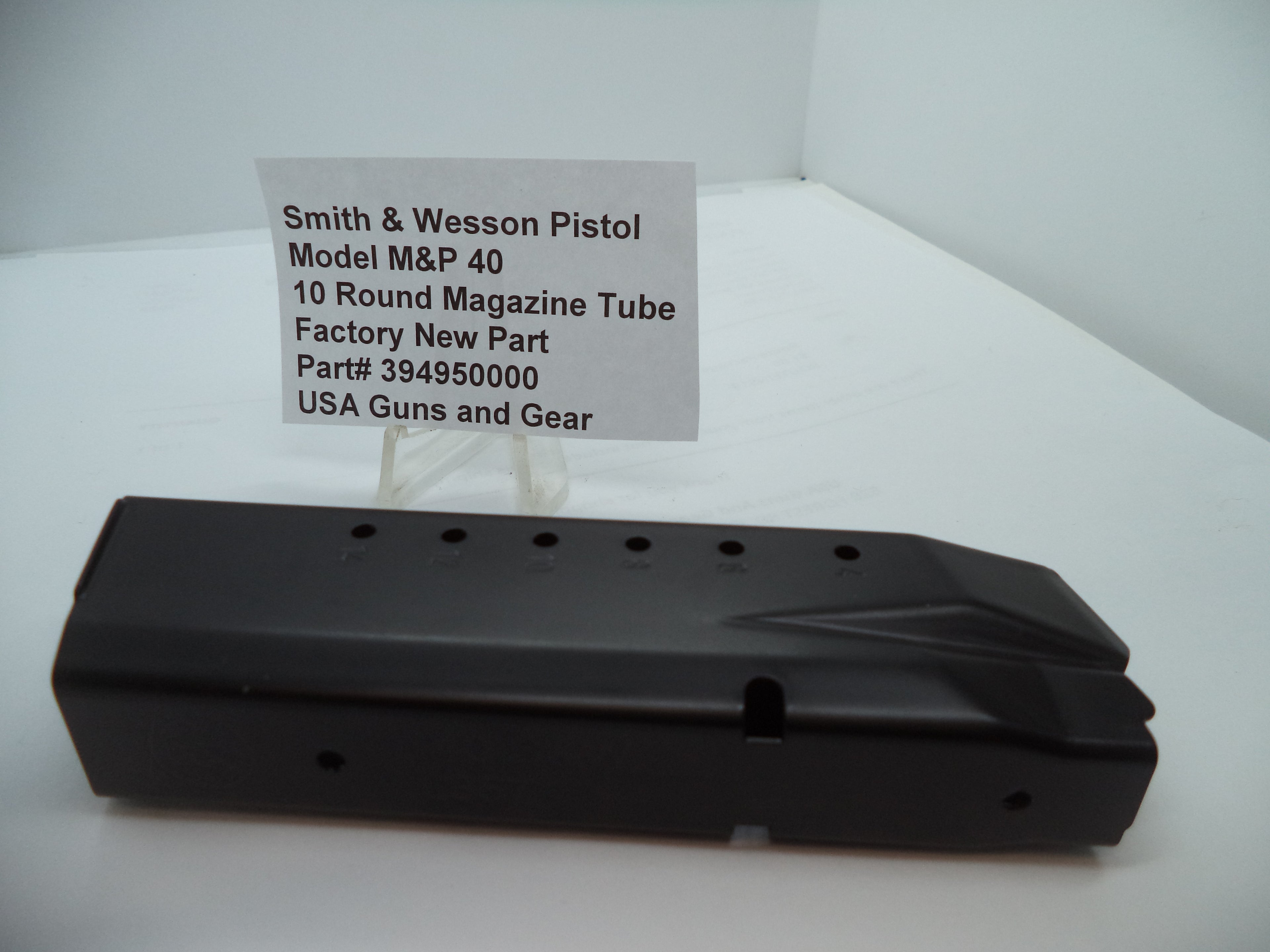 Smith & Wesson M&P 40 Magazine Tube - .40 S&W/.357 Sig - 14 Round Full Size - Factory OEM Part 394950000