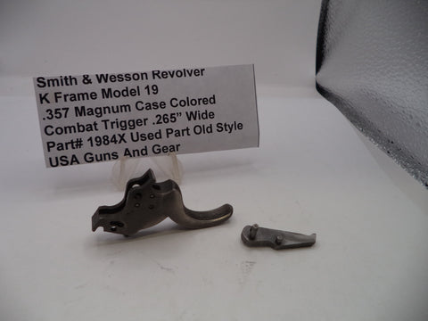 S&W K Frame Model 19 .357 Magnum Combat Trigger .265" Wide 1984X