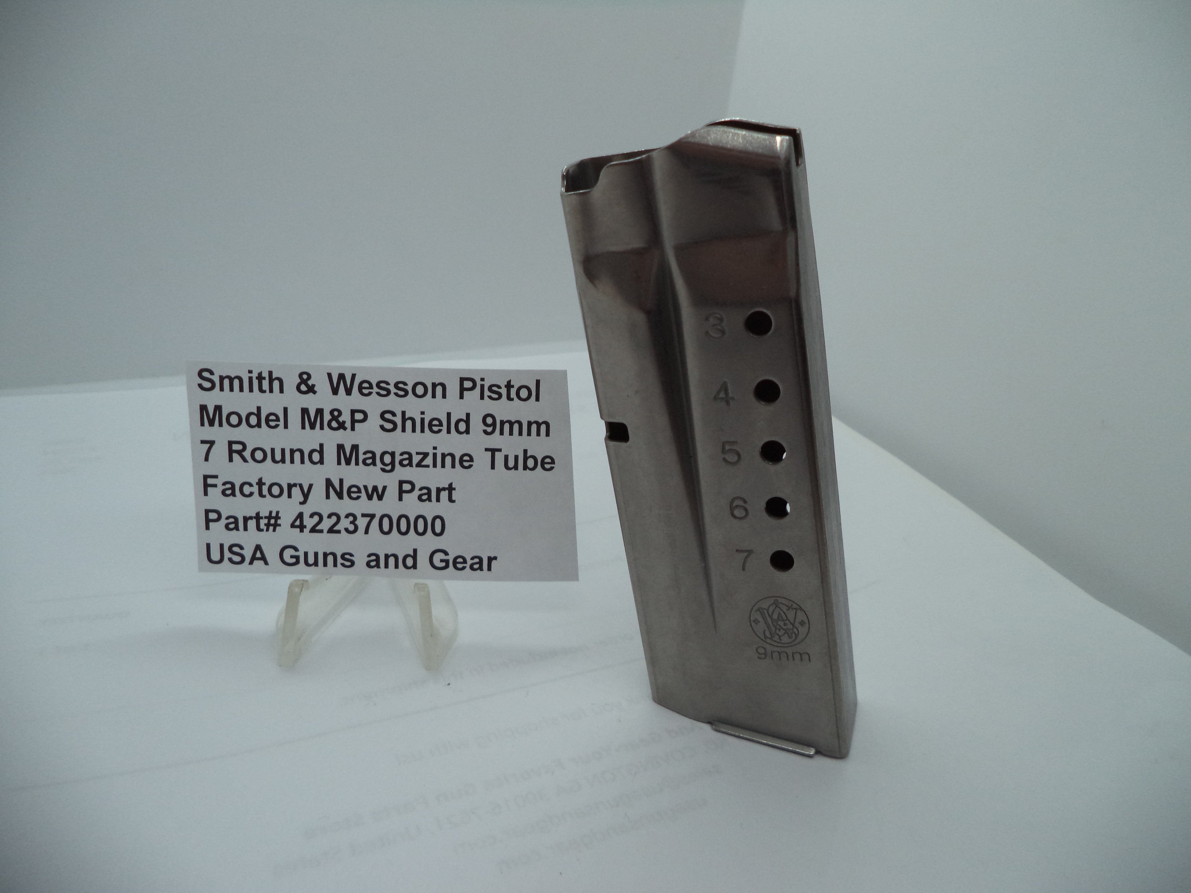 Smith & Wesson M&P Shield 7 Round Magazine Tube 9mm 422370000