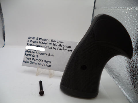 S&W K Frame Model 19 .357 Presentation Grips by Pachmayr Part# GG3