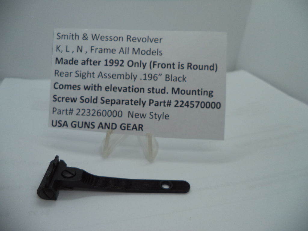 Smith & Wesson X Frame Rear Sight Assembly - Models 460V/500 - Factory New Part 223260000