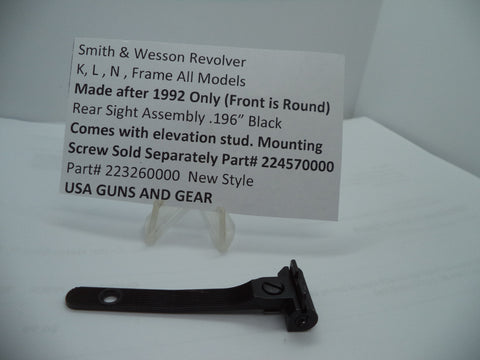 223260000 Smith & Wesson X Frame Models 460V 500 .196" Rear Sight Assembly