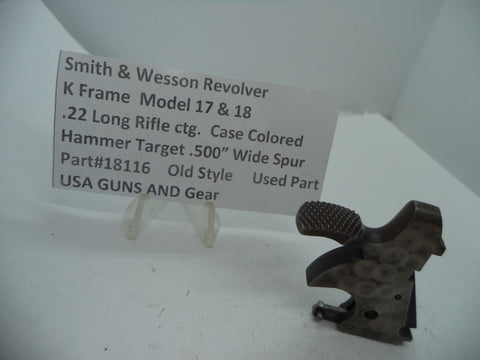 18116 Smith & Wesson K Frame Model 17 & 18 Hammer Target .500" .22 LR ctg.