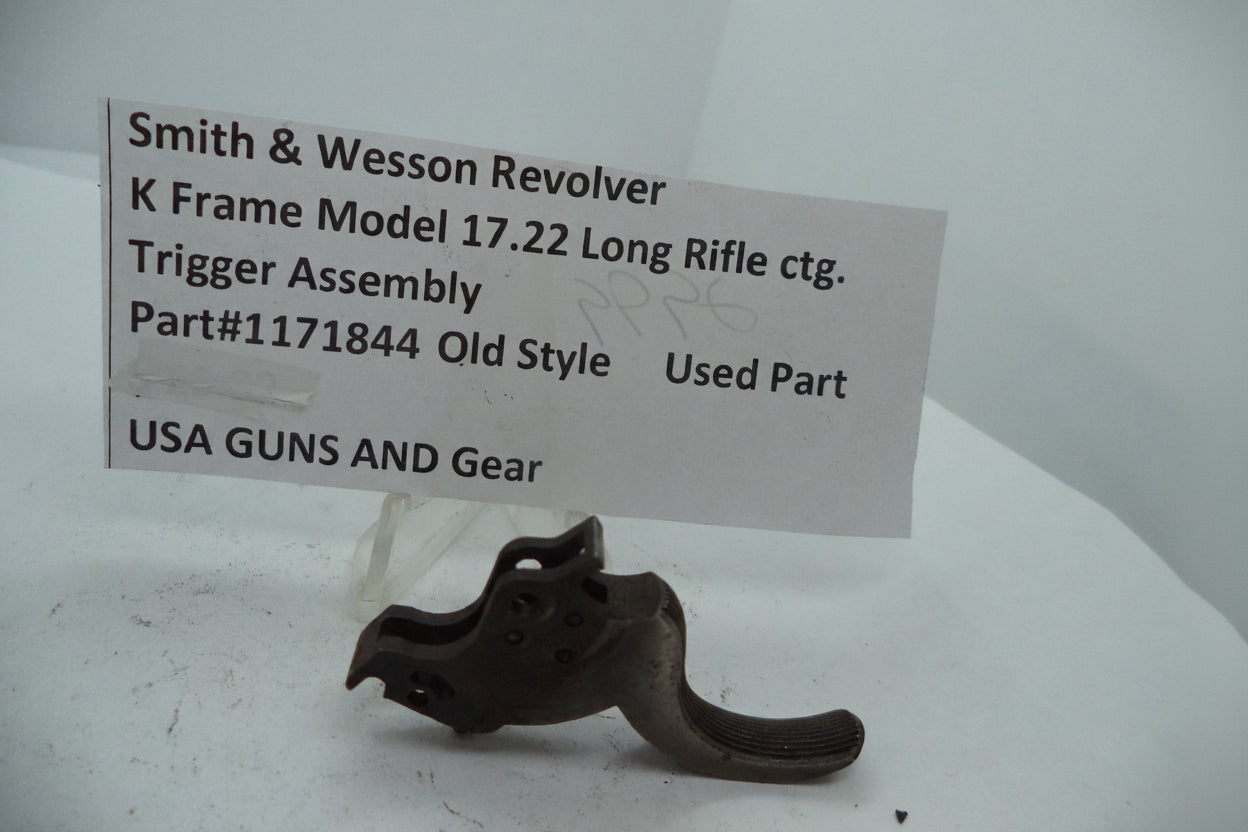 Smith & Wesson K Frame Model 17 Trigger Assembly - Used OEM Part .22 LR .265" Width