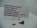 1781B S&W K Model 17 Cylinder Stop & Spring Used Part .22 Long Rifle ctg.