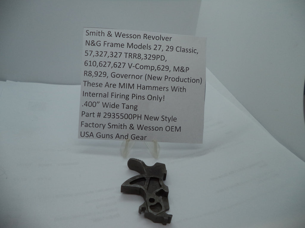 Smith & Wesson N & G Frame Wide Hammer .400" MIM Internal Firing Pin - 2935500PH