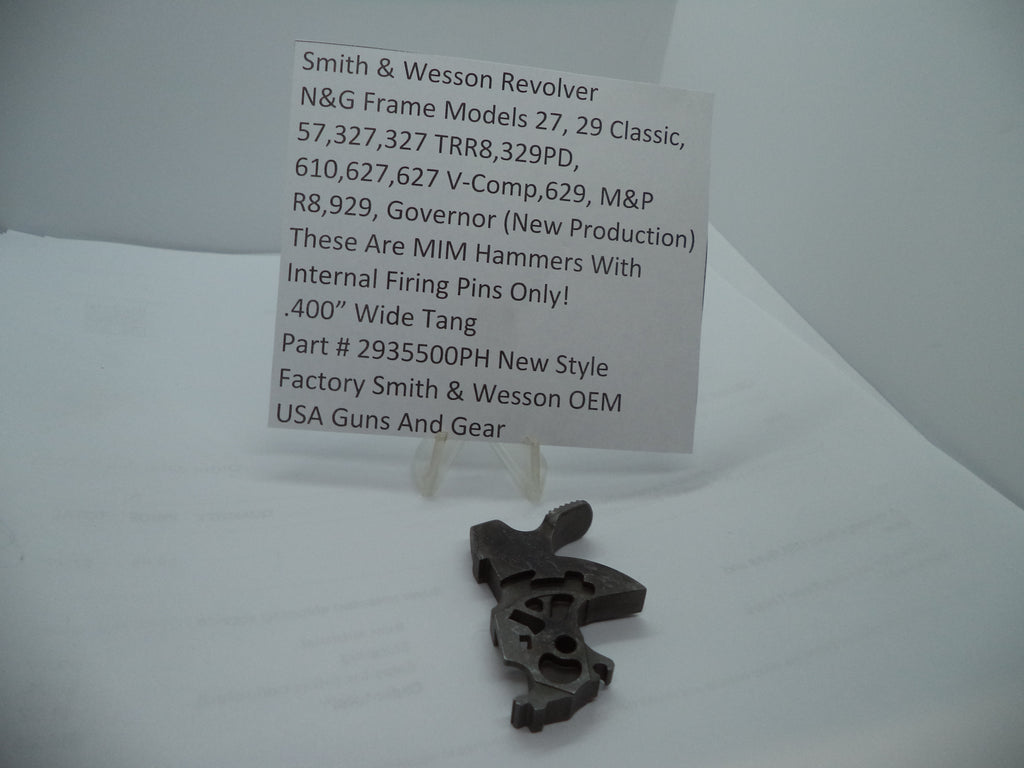 Smith & Wesson N & G Frame Wide Hammer .400" MIM Internal Firing Pin - 2935500PH