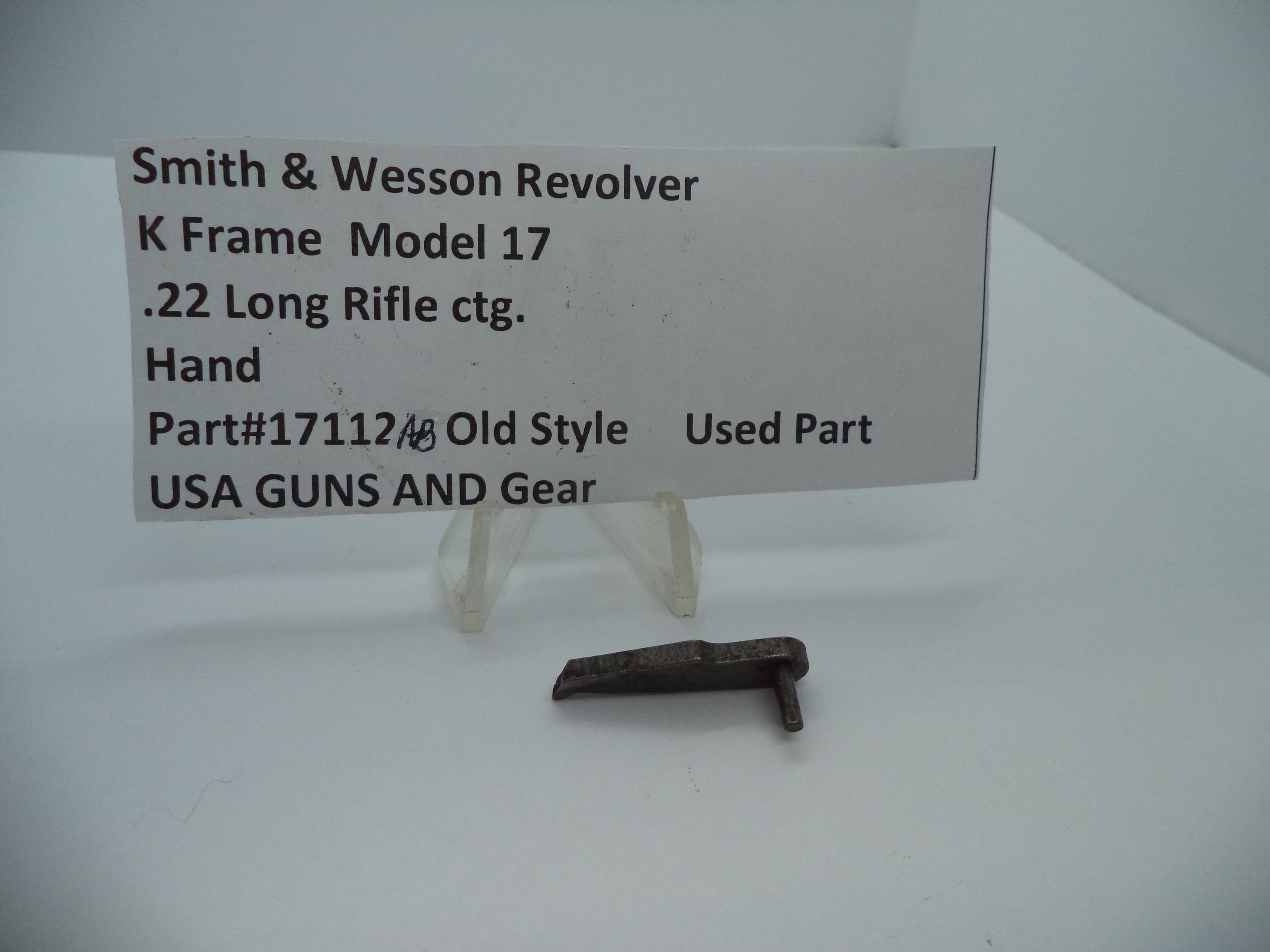 Smith & Wesson K Frame Model 17 Cylinder Hand .22 Long Rifle Old Style - 17112AB