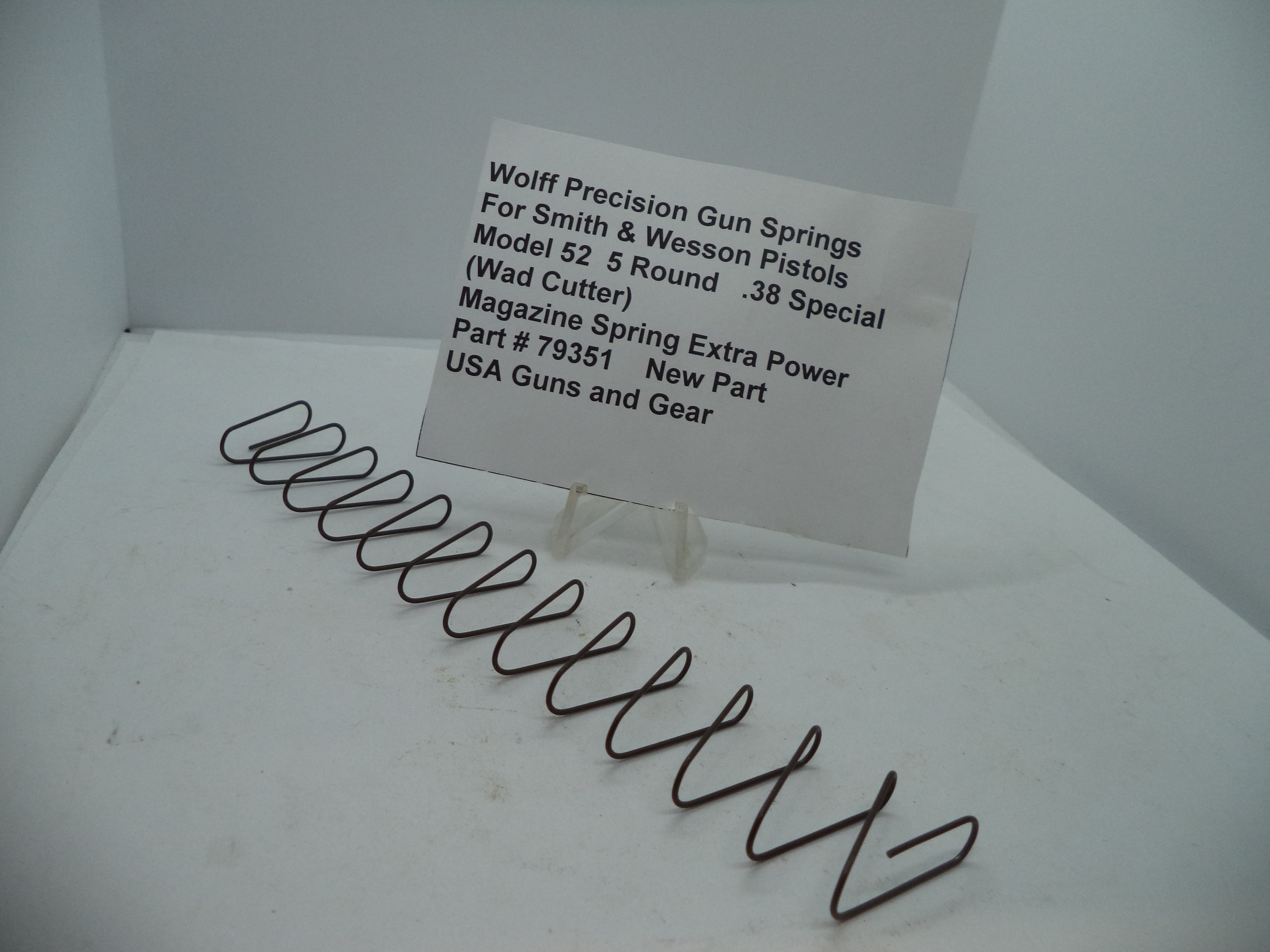 Wolff S&W Model 52 Magazine Spring Extra Power .38 Special - 79351