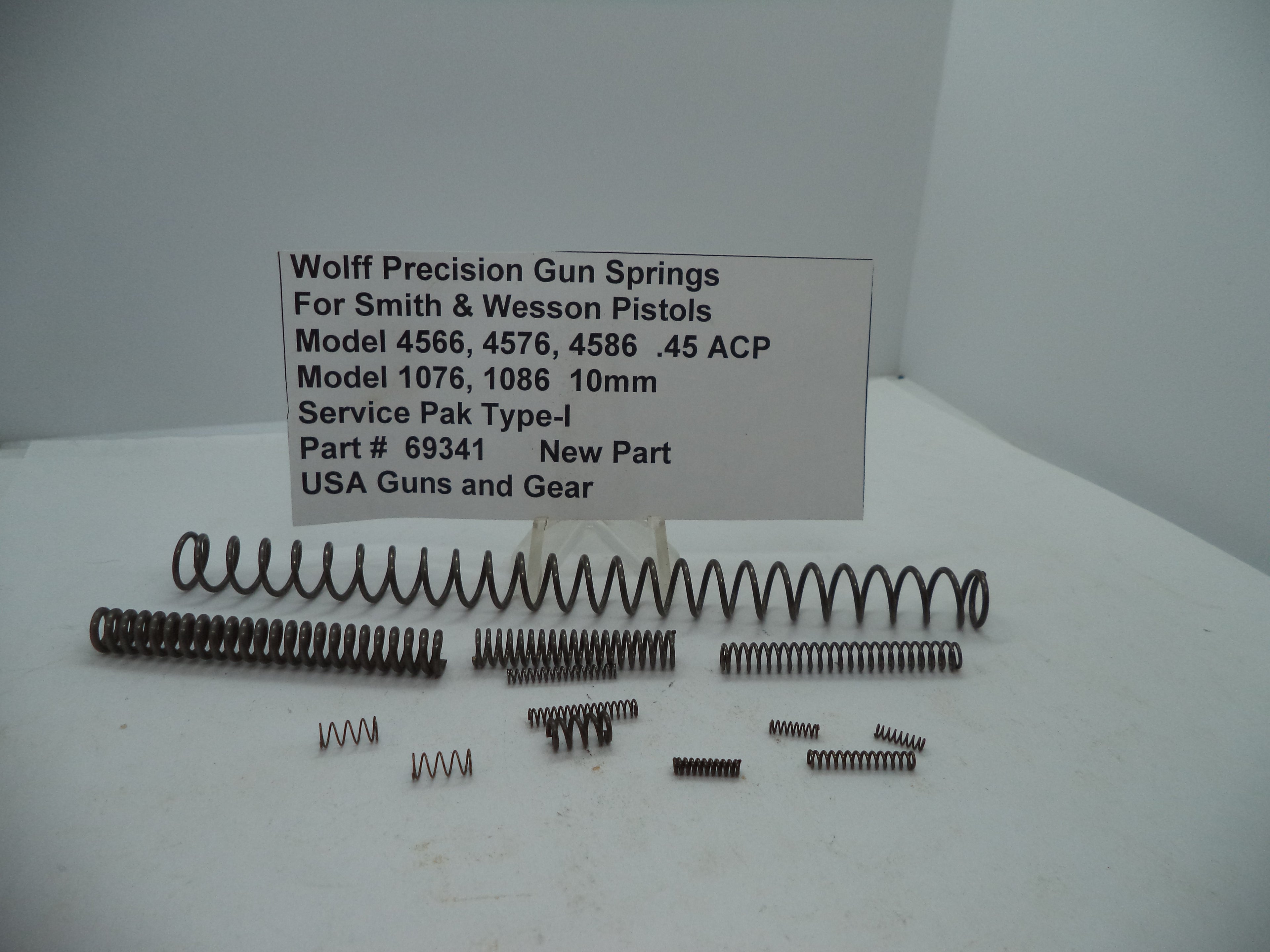 Wolff Complete Spring Service Pak for S&W 4566/4576/4586/1076/1086 - Type-1 | Part 69341