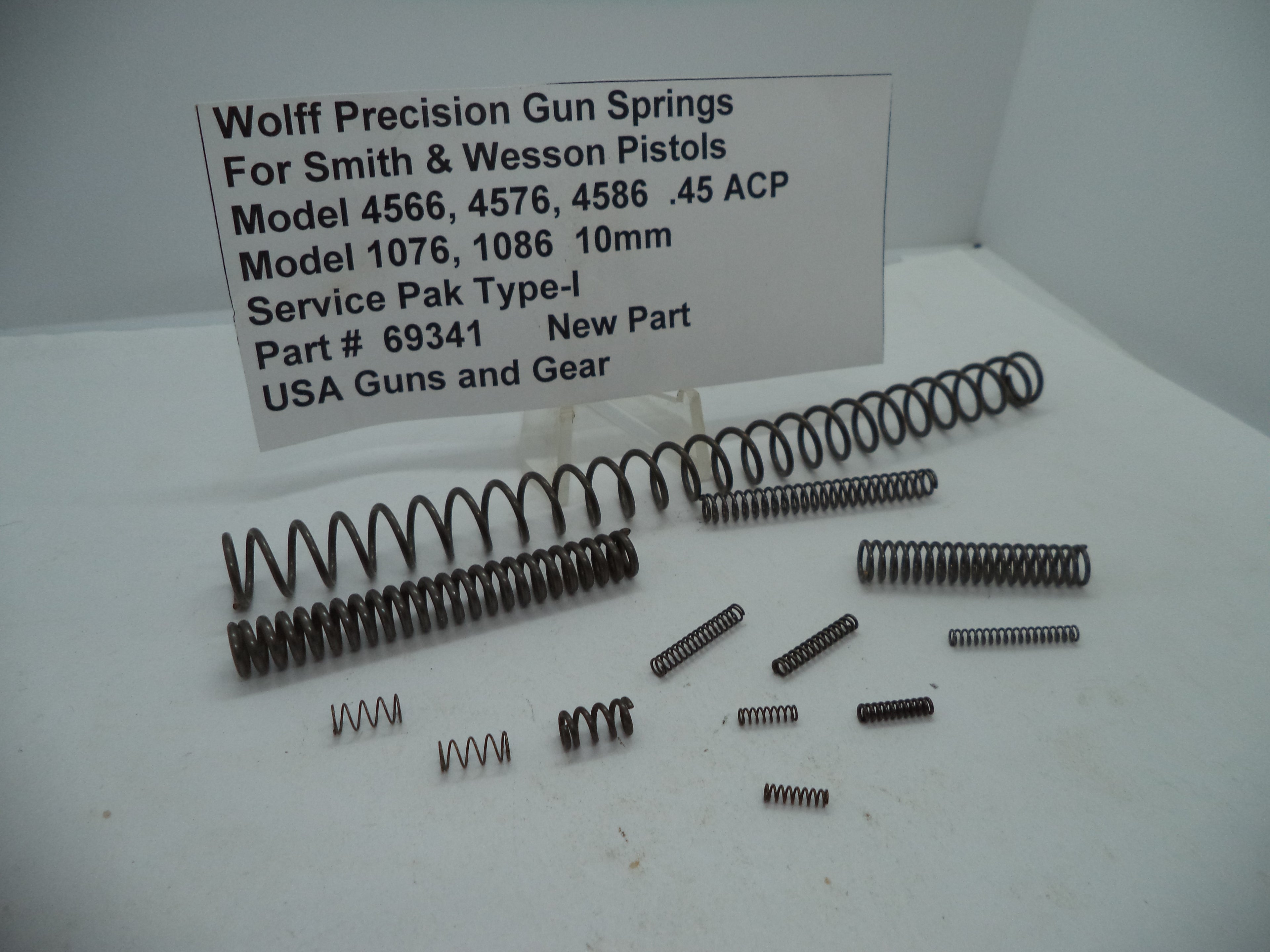 Wolff Complete Spring Service Pak for S&W 4566/4576/4586/1076/1086 - Type-1 | Part 69341