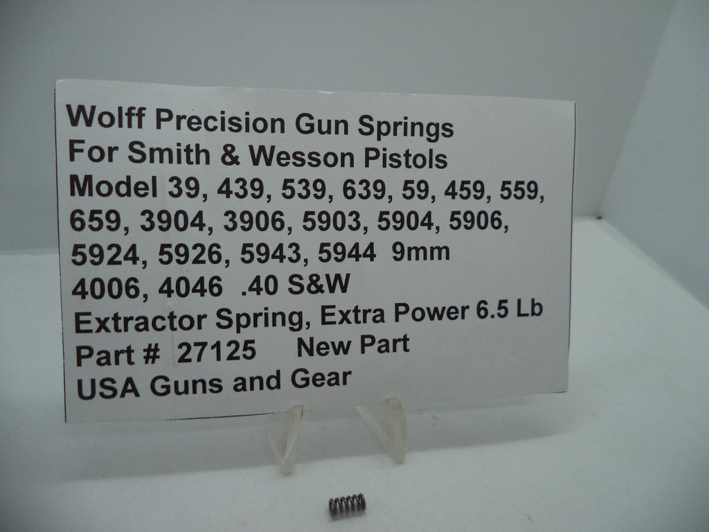 27125 Wolff Smith & Wesson Extractor Spring Model 39 Series 9mm/.40 S&W