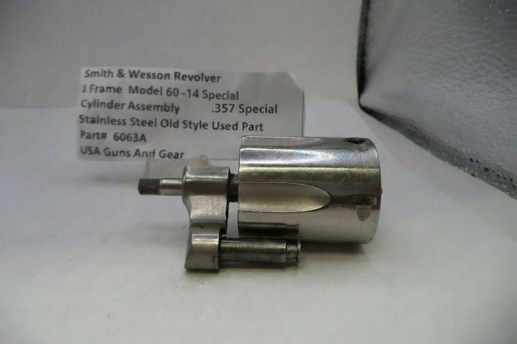Smith & Wesson J Frame Model 60 Cylinder Assembly .38 Special Stainless Steel Used OEM 6063A